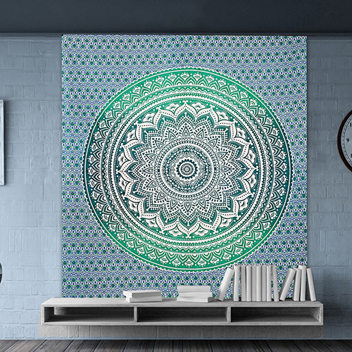 Pigment Printed Blue Wall Hanging Pigment Printed Blue Wall Hanging