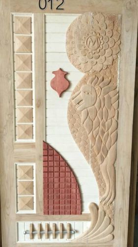 Stylish Entrance Wooden Door