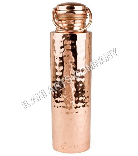 Pure Copper Water Bottle - High-Grade Rigid Design Corrosion Resistant and Immune Boosting Features
