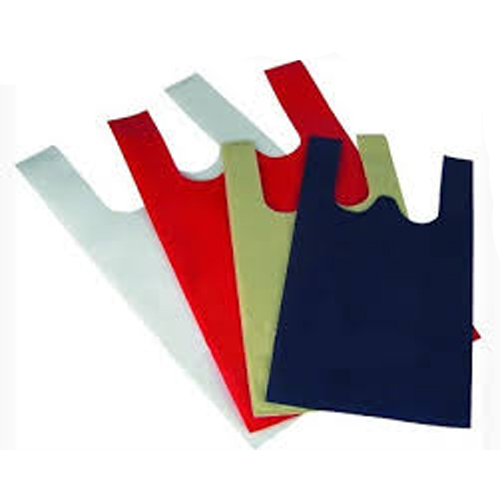 U Cut Bag - Non-Woven Fabric, Variable Sizes, Red | Strong Grip, Durable Material, U-Cut Handle