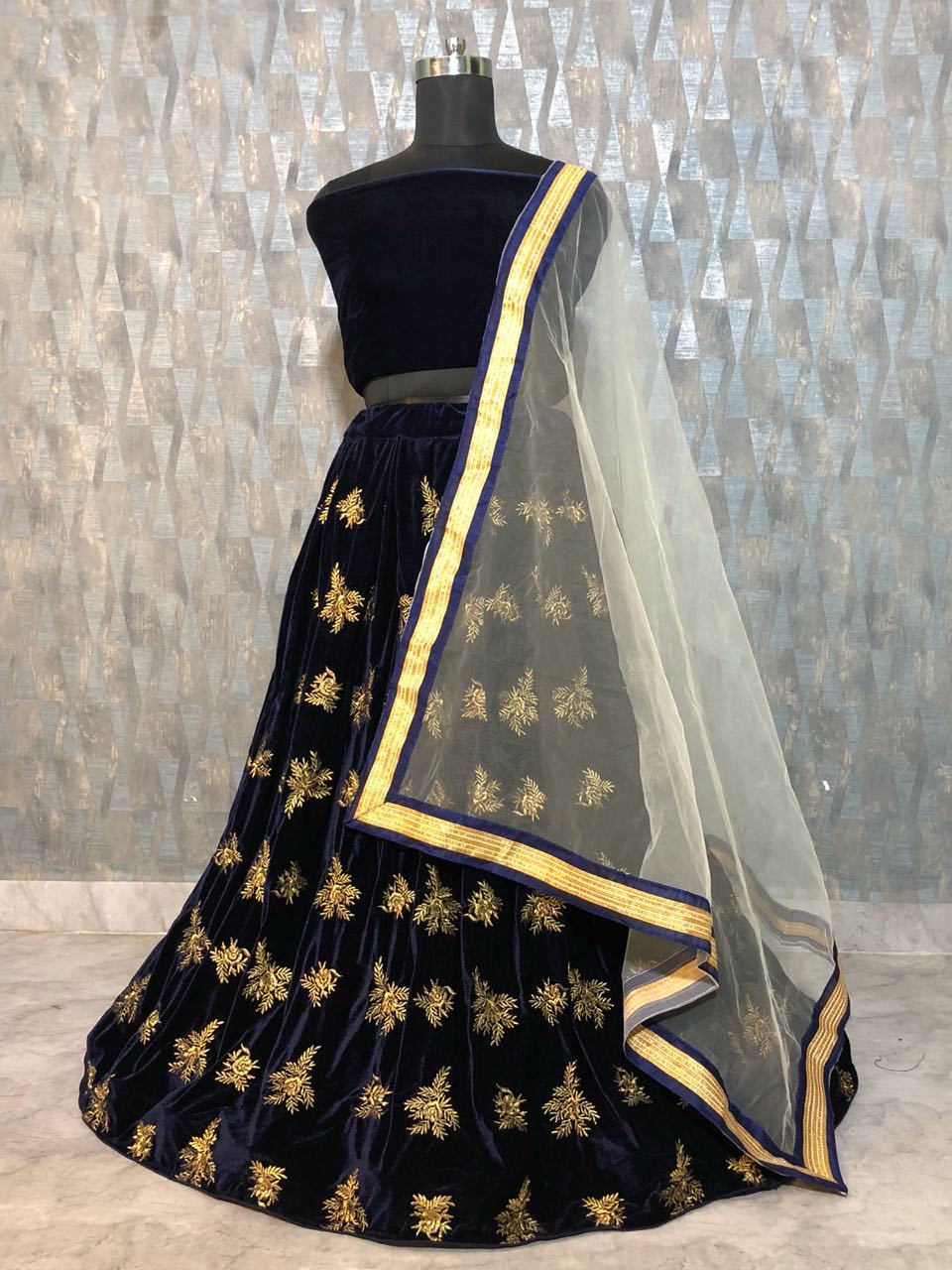 Party Wear Embroidered Lehengas