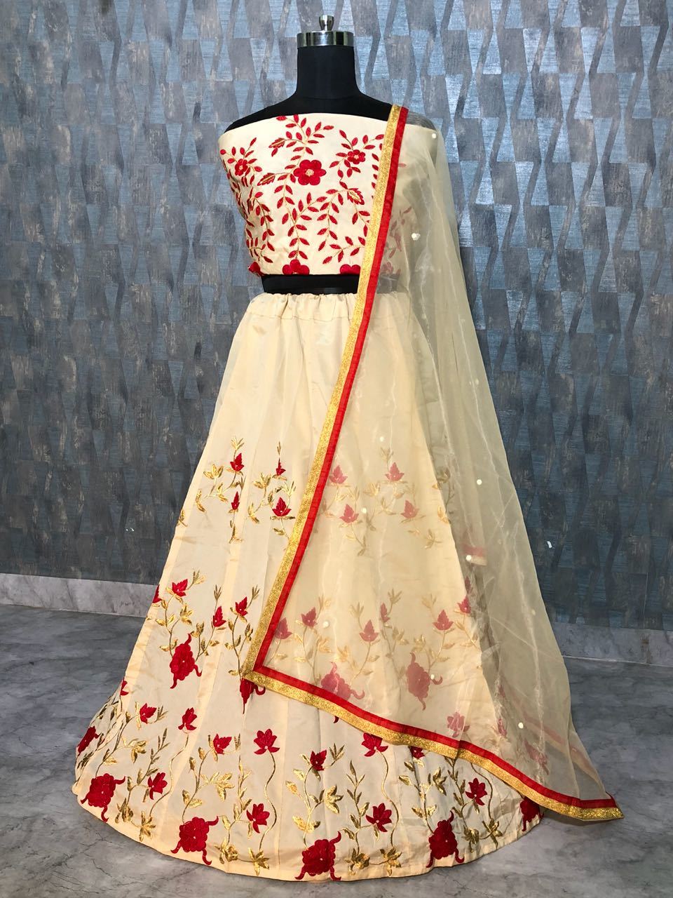 Bollywood Party Wear Embroidered Lehengas