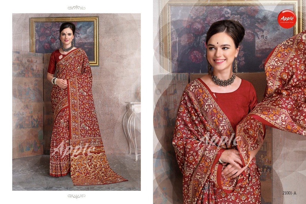 Fancy Printed Silk Sarees