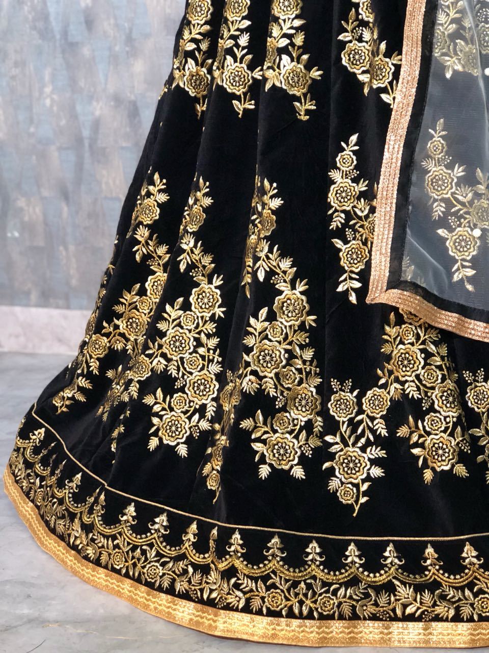 Party Wear Embroidered Lehenga Choli For Girls
