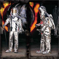 Aluminized Suit - Glass Fiber Cloth, All Sizes, Silver | Fire and Flame Protection, Vapor and Moisture Resistance, Lightweight Design