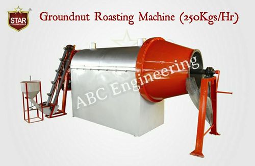MS Groundnut Roasting Machine Plant