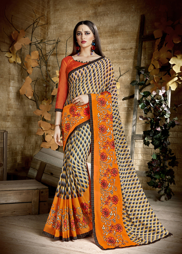 Traditional Georgette Saree