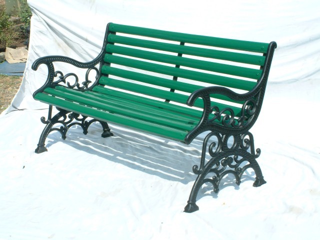 Italian Cast Iron Garden Bench