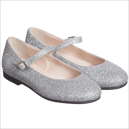 Gufo Girls Silver Glittery Shoes