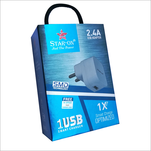 2.4 A USB Adapter with high speed charging cable