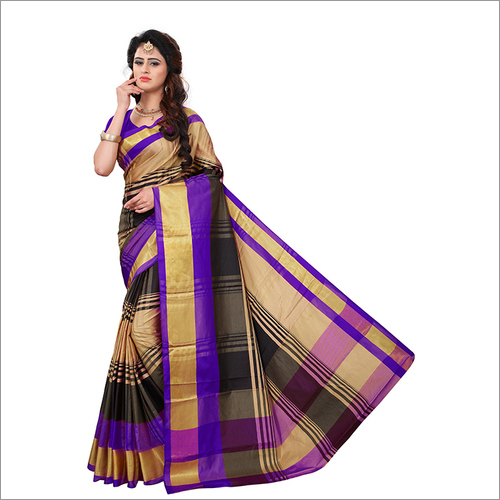 Plain Printed Cotton Sarees