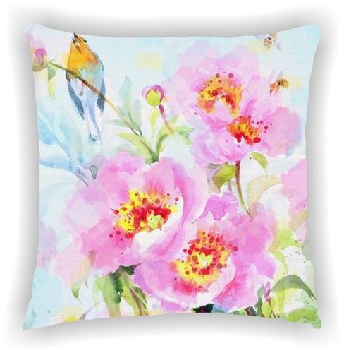 Fancy Knitted Cushion Covers - Poly Cotton 40x40 cm (16x16 inches) , Multi Color Digital Printed, Zipper Closure, Customizable Sizes and Materials