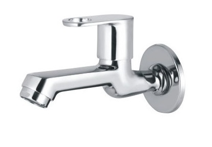 Long Spout Tap With Flange - Color: Silver