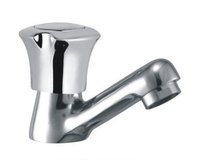 Smooth-flow Pillar Faucet - Color: Silver