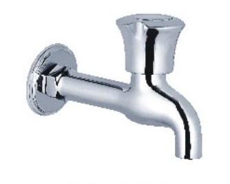 Long Projection Tap With Flange - Color: Silver