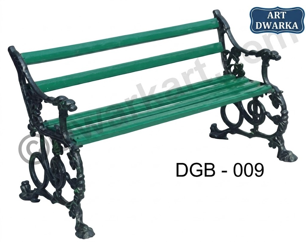 Contemporary Cast Iron Garden Bench