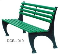 Indian Cast Iron Garden Bench