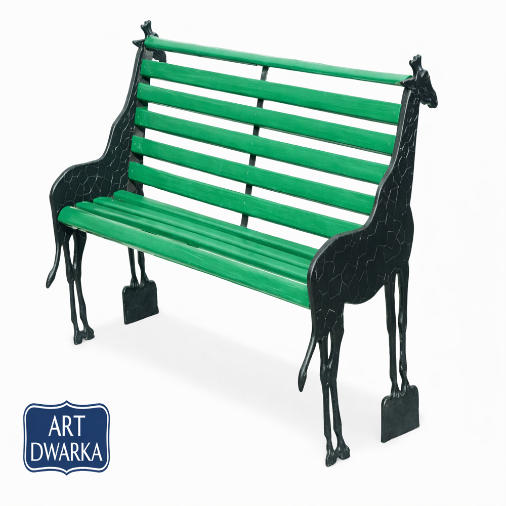 Aniamal Shape Cast Iron Garden Bench