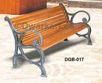 French Antique Cast Iron Garden Bench