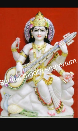 Saraswati Marble Moorti