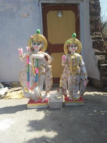 Radha Krishna Marble Moorti