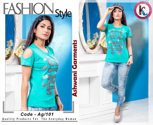 Cotton Half Sleeve Fancy Top