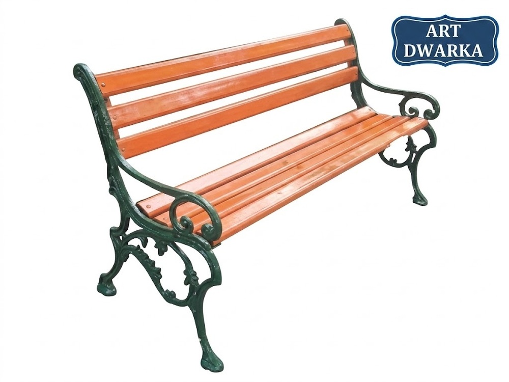 Roman Antique Cast Iron Garden Bench