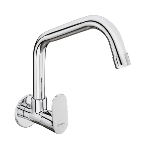 Stainless Steel Extended Sink Tap With Swivel Spout