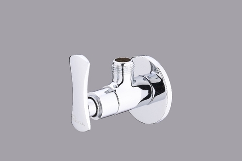 Brass Angular Stop Cock With Wall Flange
