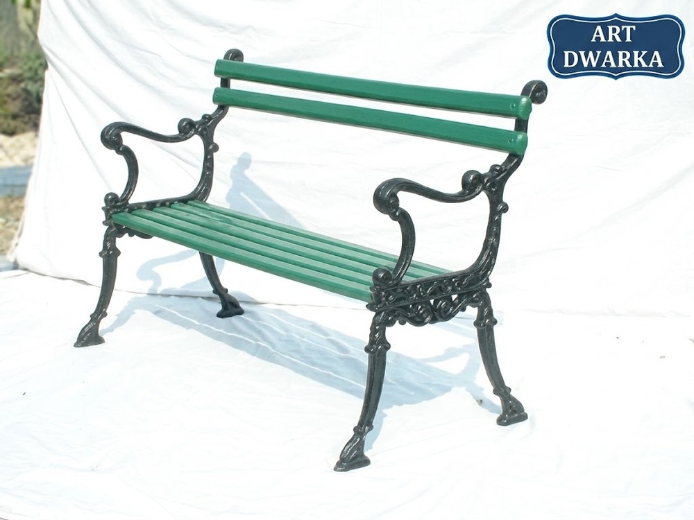 Hudson Cast Iron Garden Bench