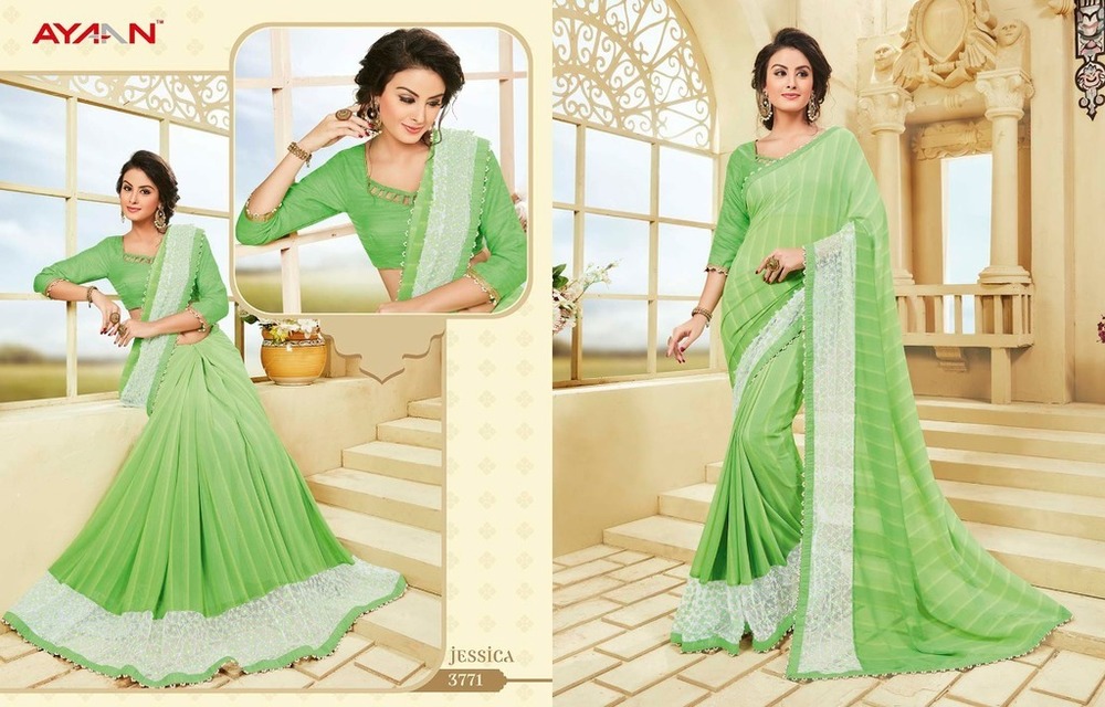 Double Shaded Georgette Sarees