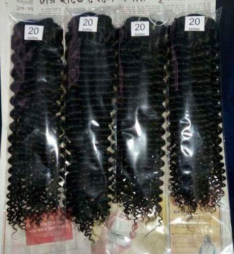 Double Machine Weft Curly Hair