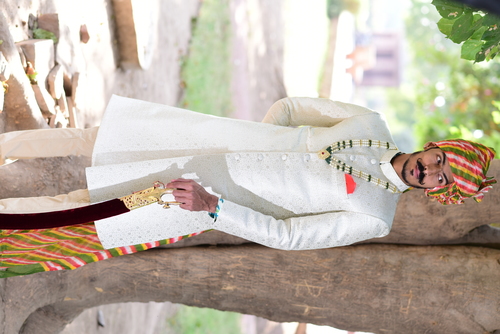 Party Wear Sherwani Decoration Material 