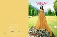Georgette Salwar Suit - Georgette Top With Silk Bottom, Xxl Size, Red Color, Full Sleeves, Embroidered Design, Washable Material