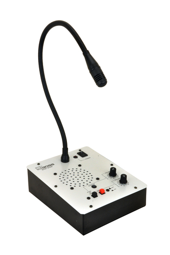 BIM-30 Attendant Unit - Aluminum, 90x60x130 mm | 30 Watts In-Built Speaker, Volume Control, MP3/CD Player Connectivity, Stylish Metal Case, Wall Mountable