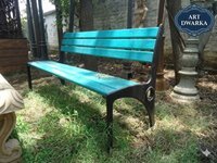 Stylish Cast Iron Garden Bench - 150 Cm Width, Black & Green Finish | Durable, Water-resistant, Long-lasting Design With No Assembly Required And 5-year Warranty