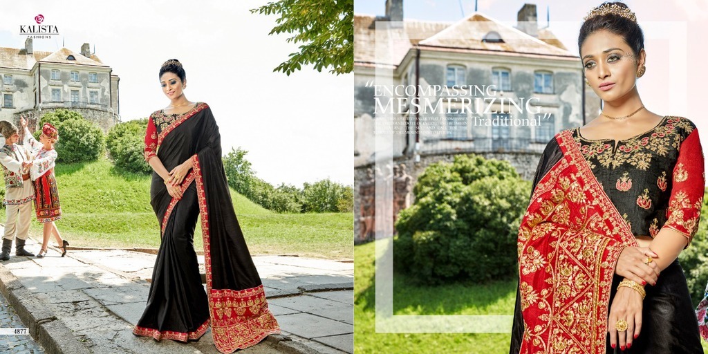Stylish Fancy Work Silk Sarees
