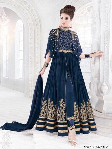 Blue Anarkali Salwar Kameez