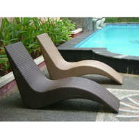 Swimming Pool Furniture - Synthetic Wicker, 75 X 60 X 30 Cm, Brown Color | Aluminum Frame, Easy Assembly, 1 Year Warranty