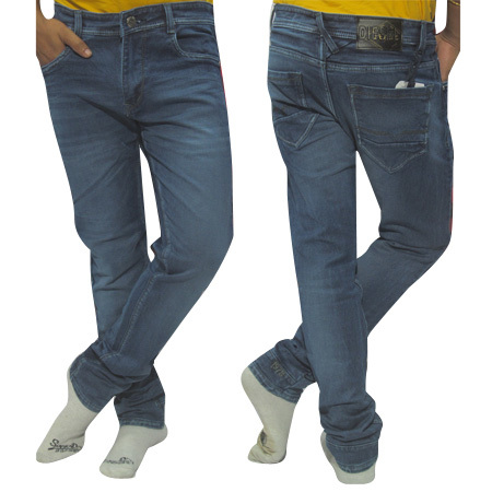 Mens Brand Basic Wash Jeans