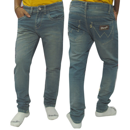 Mens Dusty Shade Brand Pattern Jeans