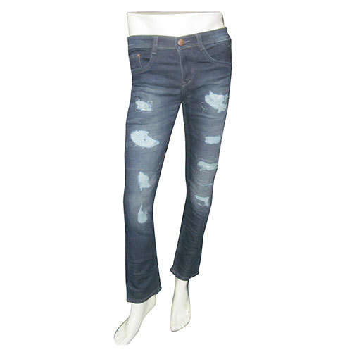 Men's Damage Short Length Jeans
