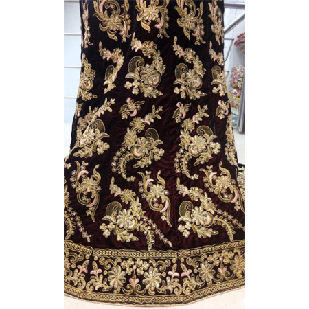Velvet Designer Bridal Lehenga