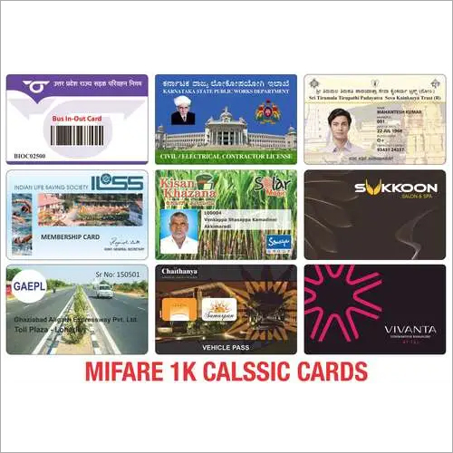 Multi Color Mifare Classic Cards