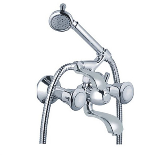 Wall Mixer - Brass, 15mm Round Design | PVC Pipe, 3 In 1 Functionality