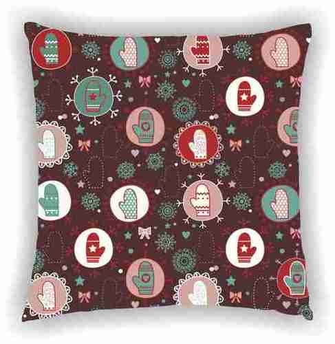 Digital Printed Black Multi Design Cushion Cover - Poly Cotton 40x40 cm (16x16 inches) | Square Shape, Zipper Closure, Versatile Use for Home & Travel