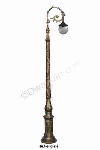 Retro Cast Iron Lamp Post with Bracket and Lamp