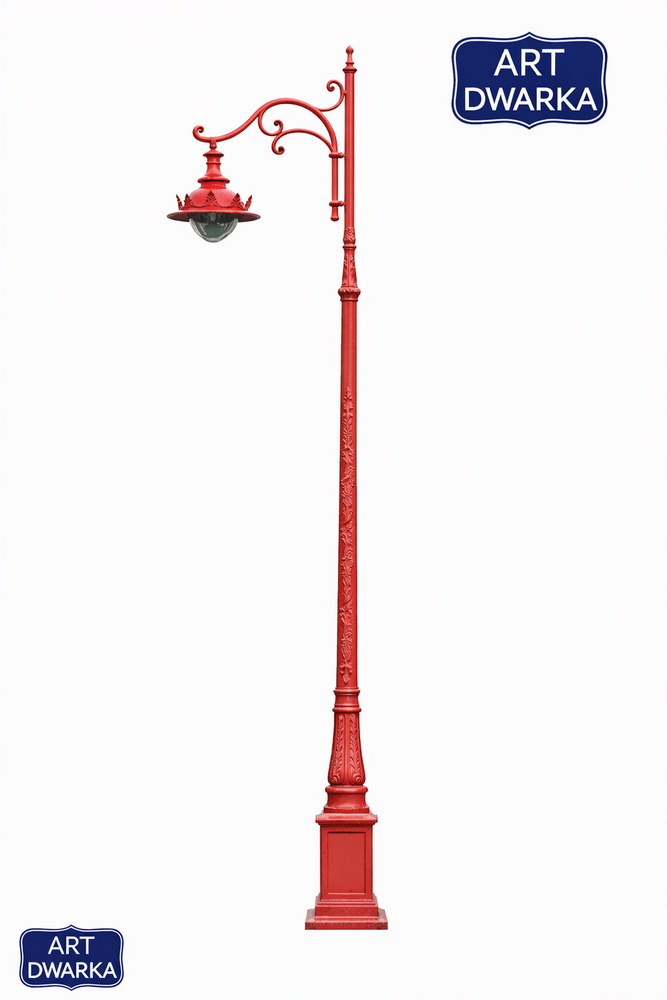 British Design Cast Iron Lamp Post with Bracket and Light
