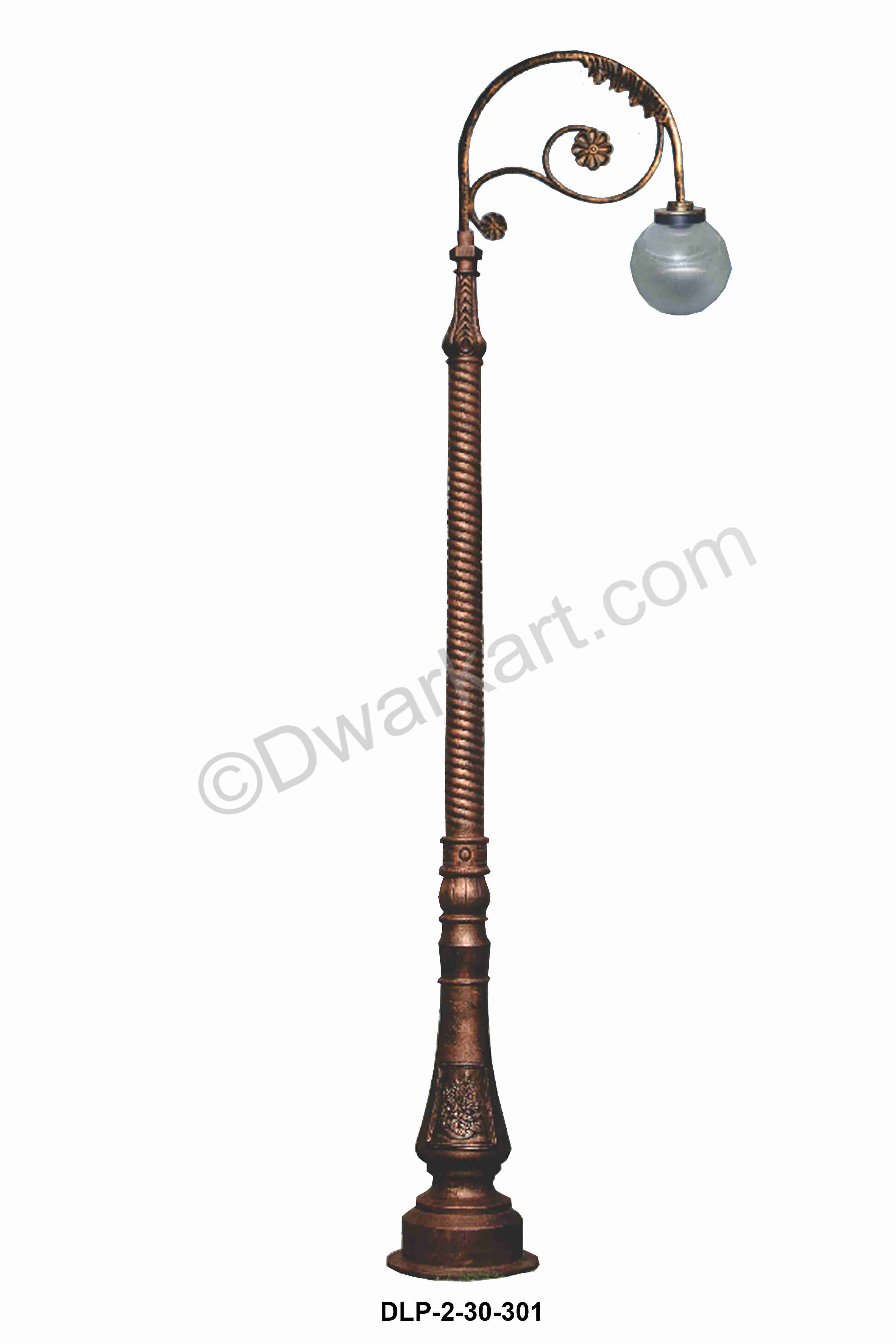 Solviya Antique Cast Iron Lamp Post with Bracket and Light