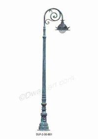 Bahamas Cast Iron Lamp Post with Bracket and Light